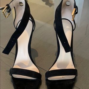 SW nudist sandals in suede.